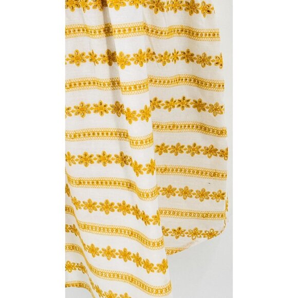 dRA Los Angeles Athena Dress Floral Eyelet Size L Lined Pockets V Neck - Picture 6 of 16